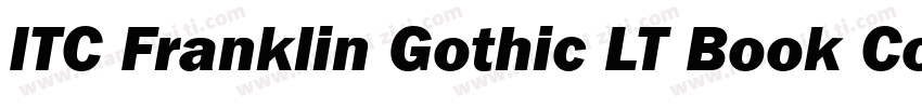 ITC Franklin Gothic LT Book Condensed Italic字体转换